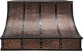 CT Copper Tailor Sloped Copper Vent Hood Island Mount, 1260 CFM Exhaust Fan by CTCopperTailor