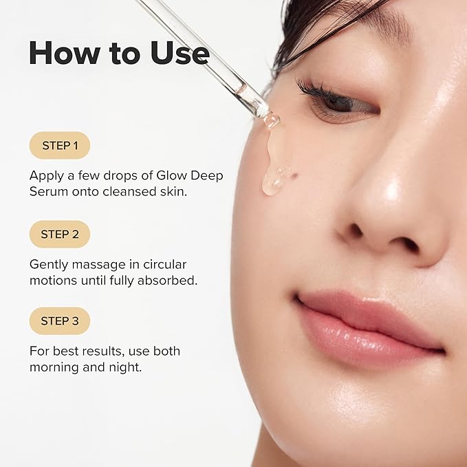 Beauty of Joseon Glow Deep Serum Rice Alpha-Arbutin Moisturizing Uneven Skin Tone Daily Korean Skin Care for Men and Women, 60ml, 2 Fl.Oz