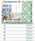 Filters Fast 28x30x2 Pleated Air Filter Merv 13, 2 Inch AC Furnace Air Filters by FiltersFast