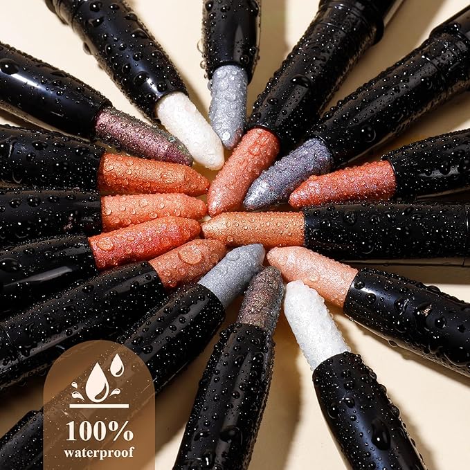 Longwear Cream Eye Shadow Sticks(01 Baby Pink Shimmer),Smudge-Proof, Waterproof Eyeshadow,Silky Formula Glitter With Makeup Brush,Light Pink Sheer Shimmer