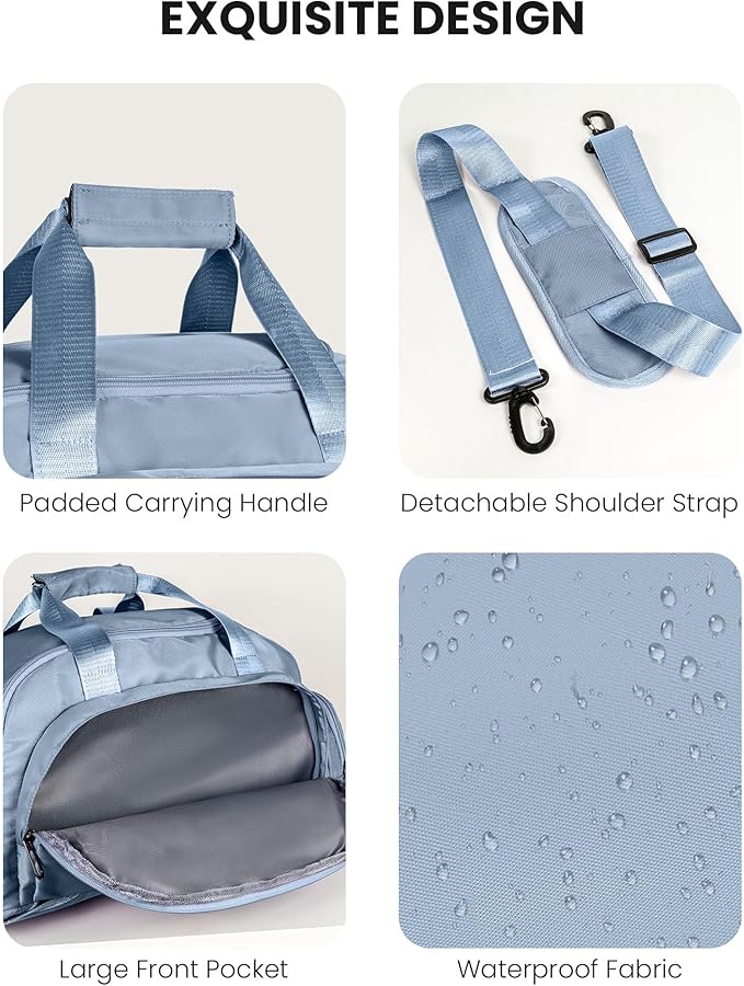 Teen Girls Gifts Trendy Stuff, Initial Gym Bags with Shoe Compartment, Dance Bag for Girls, Monogram Kid Overnight Bags, Small Travel Duffle Tote-Festival Gift for Daughter (Letter D)