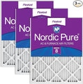 Nordic Pure 18x25x1 Pleated MERV 8 Air Filters 3 Pack by NordicPure