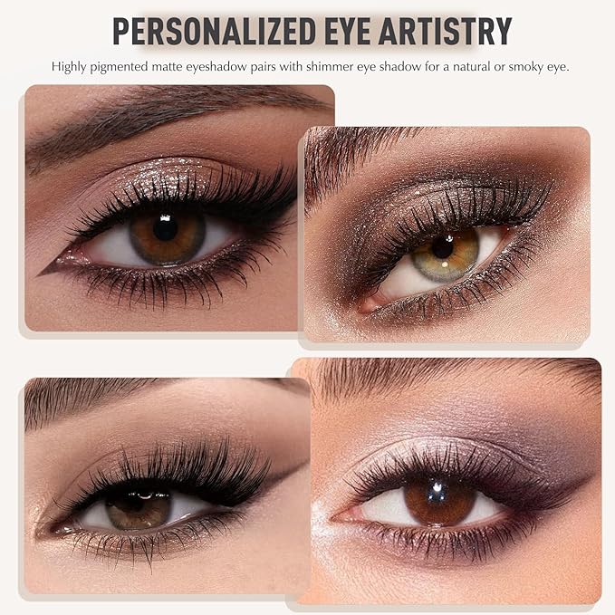 Vanilla Eyeshadow Stick, Matte Cream Eyeshadow Long-Lasting Crease-Proof Eye Shadow Eyeliner Stick High Pigmented Highlighter Makeup Pencil Crayon with Blending Brush & Built-in Sharpener