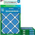 Filterbuy 8x30x1 Air Filter MERV 13 Optimal Smoke & Allergy Defense, by Filterbuy