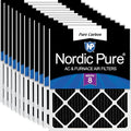 Nordic Pure 16x25x1 Pure Carbon Pleated Odor Reduction Furnace Air Filters 12 by NordicPure