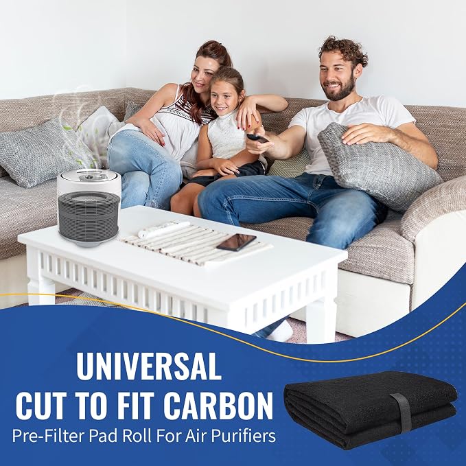 CFS Pack of 2, Universal Cut to Fit Carbon Pre-Filter Pad Roll - Image 2