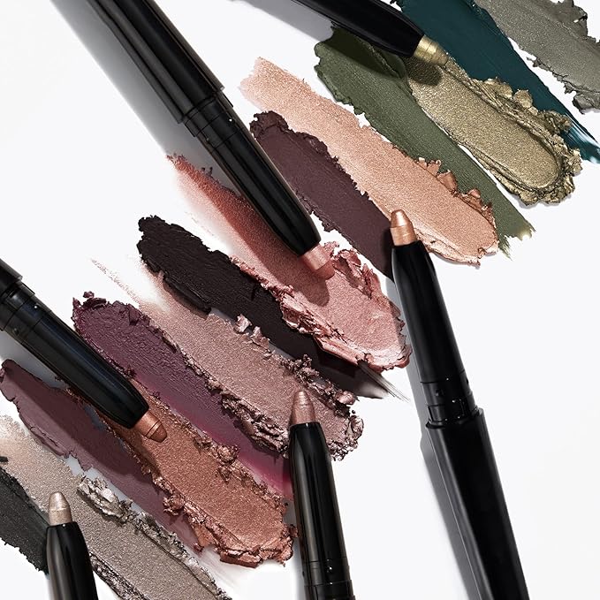 LAURA GELLER NEW YORK Swipe-n-Line Dual-Ended Eyeshadow + Eyeliner - Dramatic (Sage-Gray/Stormy Blue) - Cream Eyeshadow & Smooth Glide Eyeliner - Waterproof & Crease-free Color