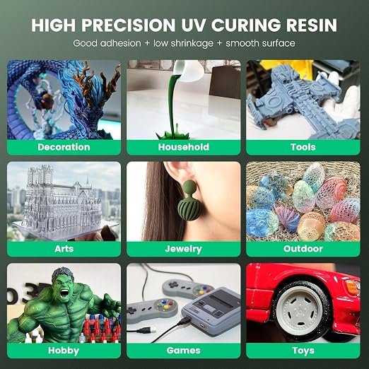 SUNLU 3D Printer Resin 2kg, Fast Curing Standard 3D Resin - Image 3