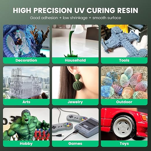 SUNLU 3D Printer Resin, 1kg Fast Curing Standard 3D Resin - Image 3