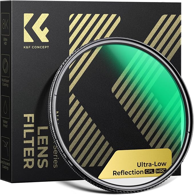 K&F CONCEPT 67mm Ultra-Low Reflectivity Circular Polarizers Filter 28 by KFCONCEPT