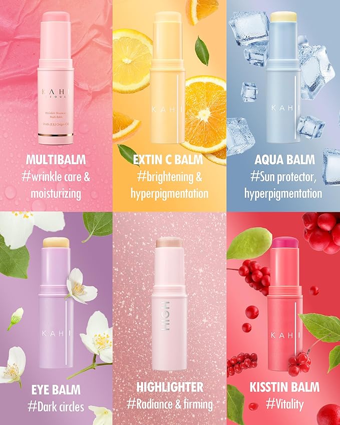 KAHI BALM SERIES | Aqua Balm Stick - Lightweight Korean Sun Stick & Beauty Balm Eye treatment Balm Korean Moisture