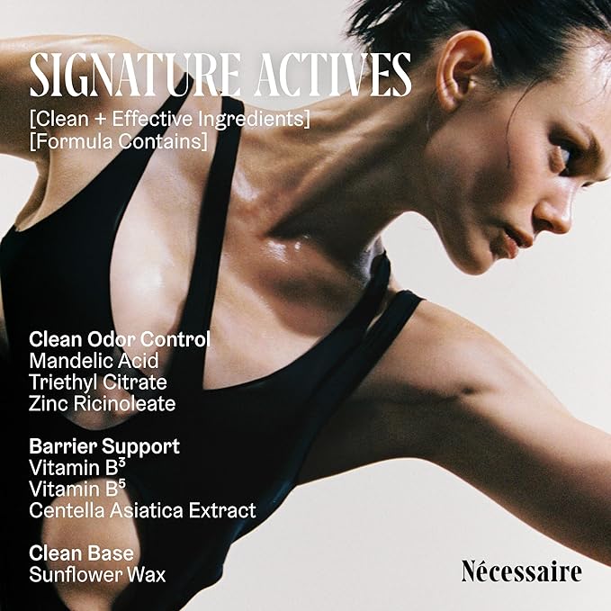 Nécessaire The Deodorant Santal | Aluminum Free Deodorant For Women & Men. Extra Strength Treatment with Mandelic Acid. Free of Baking Soda, Ozokerite & Silicones (75 g/2.5 oz)