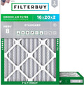 Filterbuy 16x20x2 Air Filter MERV 8 Essential Dust & Allergy Defense, by Filterbuy