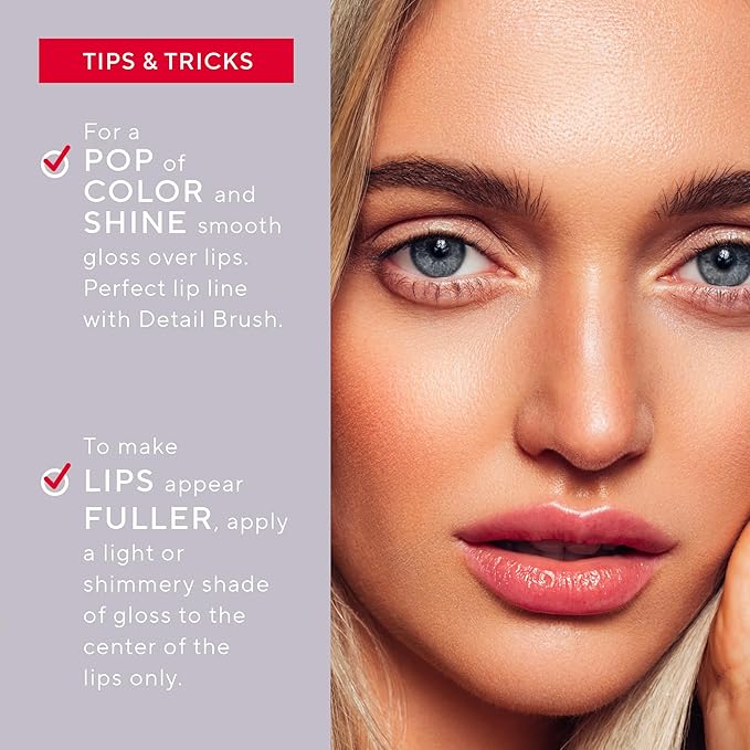 Mirabella - Luxe Advanced Formula Lip Gloss, Non-Sticky Hydrating Lip Glosses with Vegan Lanolin, Jojoba Oil & Vitamin E, Long-Lasting & Cruelty-Free Makeup, Vintage (Caramel)
