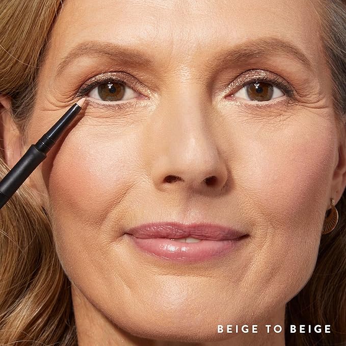 LAURA GELLER NEW YORK INKcredible Gel Eyeliner - Beige to Beige - Waterproof Smudge-proof Eyeliner Pencil - Built in Sharpener