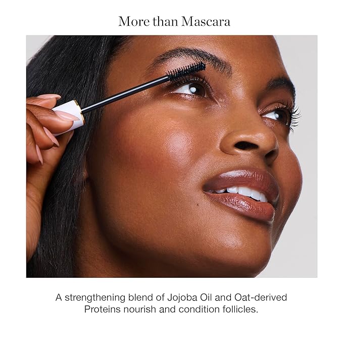 Ogee Beyond Clean Volumizing Mascara - Certified Organic Black Mascara for Volume and Length - Lengthening Lashes for Sensitive Eyes