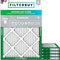 Filterbuy 16.5x21x1 Air Filter MERV 8 Essential Dust & Allergy Defense by Filterbuy