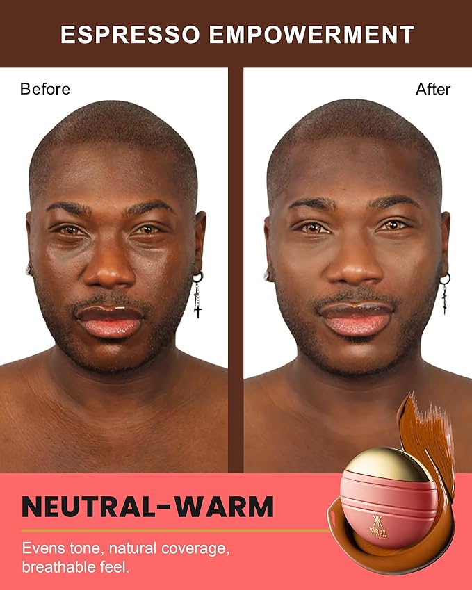 Konfident Glow Skin Tint – Espresso Empowerment Hydrating Oil-Free Glass-Skin Foundation, Buildable Light-to-Medium Coverage, 30 ml – Inclusive Clean Makeup for Radiant Confidence
