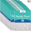 Nordic Pure 15x20x1 Pleated MERV 14 Air Filters 24 Pack by NordicPure