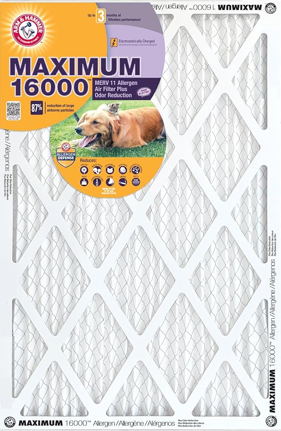 Arm & Hammer Max Allergen & Odor Reduction 16x24x1 Air and Furnace Filter - Image 4