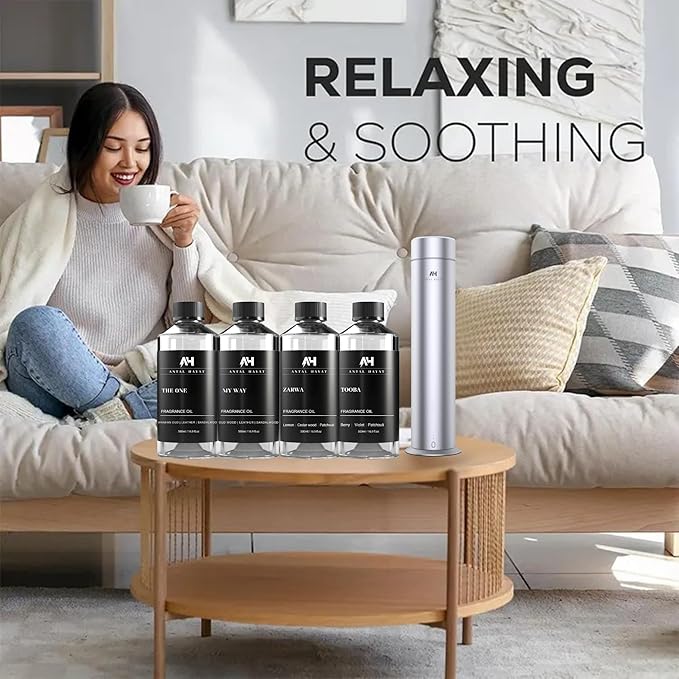 Hotel Scents Santal Diffuser Oil 500mL - Aromatherapy Fragrance Inspired by 5-Star Hotels - Notes of Sandalwood, Leather & Cedar - Inspired by Santal Perfume - Luxury Home Scents Refill