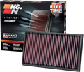 K&N High-Flow Original Lifetime Engine Air Filter: Increase Power: Premium by KNEngineeringInc