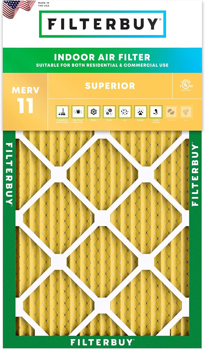 Filterbuy 16x32x1 Air Filter MERV 11 Superior Pet & Allergy Defense, by Filterbuy