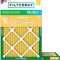 Filterbuy 14x18x1 Air Filter MERV 11 Superior Pet & Allergy Defense, by Filterbuy