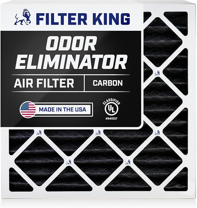 Filter King 16x21x1 Air Filter | 4-PACK | Carbon MERV 8 HVAC Pleated A/C by FilterKing