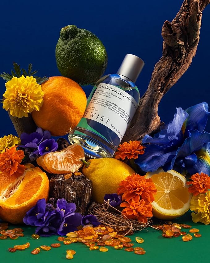 Twist Do Zafrica No. 110 - Eau De Parfum Inspired by Byrdo Bal d'Afrique, Long-Lasting Perfume For Women & Men, Paraben Free, Vegan, Clean Ingredients, Unisex, Fragrance - 100 ml | 3.4 fl. oz.