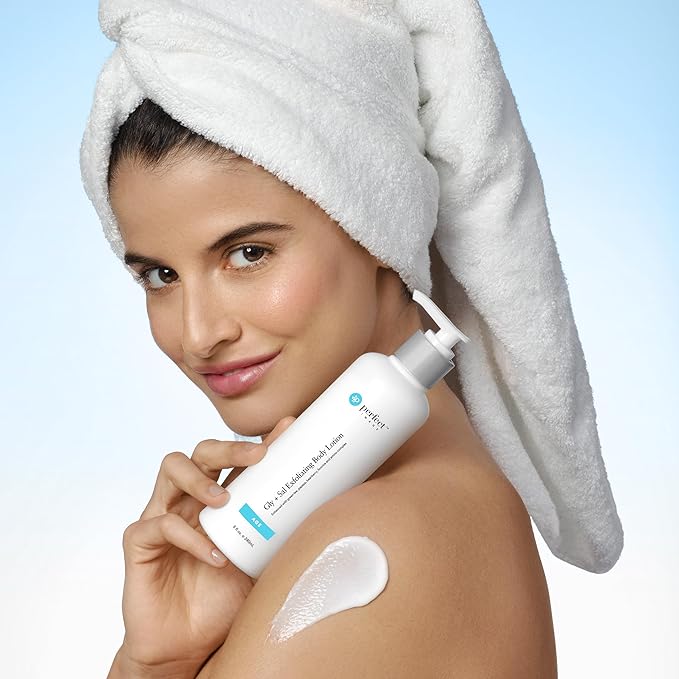 Perfect Image Gly + Sal Exfoliating Body Lotion, 8% Glycolic Acid and 2% Salicylic Acid Lotion Enhanced with Green Tea, Papaya, Bearberry, Licorice and Amino Complex