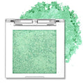 Erinde Glitter Shimmer Sparkle Eyeshadow Palette, Green Glitter Sparkle Eye Shadow Makeup, Single Monochrome Long-Lasting Eye Makeup, Smooth Formula, Vegan & Cruelty-Free, C06 Summer Sparkle