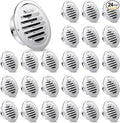 Zonon 24 Pcs Stainless Steel Soffit Vents 4 Inch Round Dryer Vent Cover by Zonon