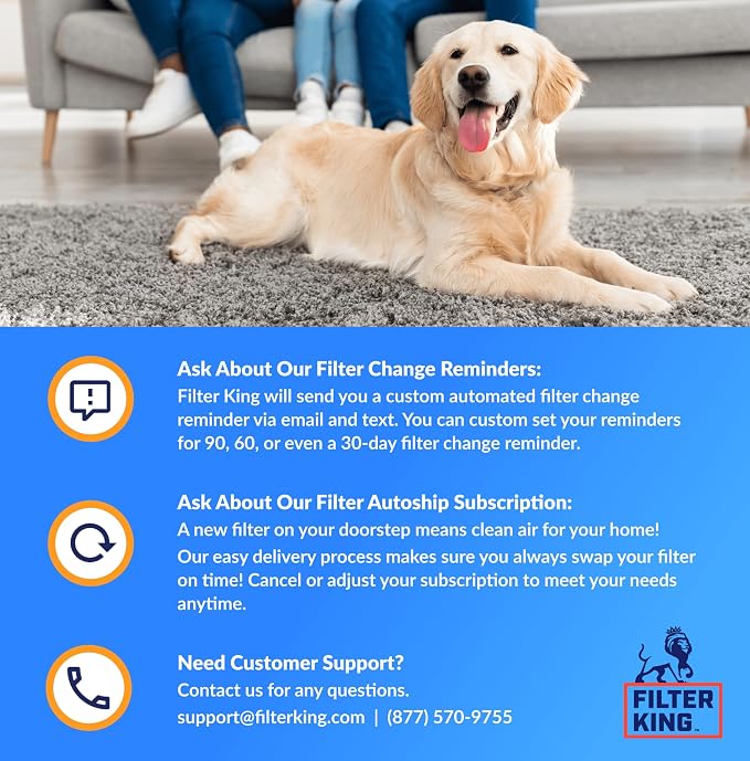 Filter King 30.5x25.5x1 Air Filter | 4-PACK | MERV 8 HVAC Pleated A/C Furnace - Image 5