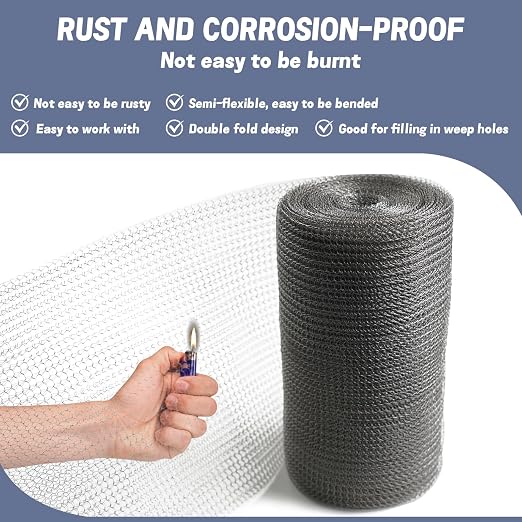5" X 100 ft 304 Stainless Steel Mesh, Wire Mesh - Image 6
