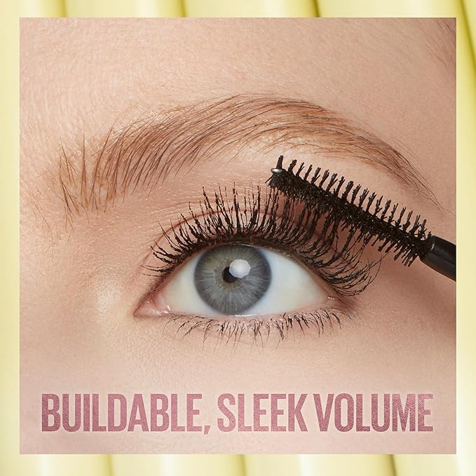 Maybelline The Colossal Bubble Washable Mascara, Buildable Mascara Volume and Length Formula for Bold, Separated Lashes, Brownish Black, 1 Count