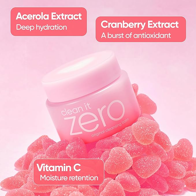 BANILA CO Clean it Zero Original Cleansing Balm Heart Edition | Korean Makeup Remover, Cleansing Oil, Cleanser for All Skin Types | Vegan | Made with Acerola Berry & Vitamin C (180ml / 6.08 fl.oz)