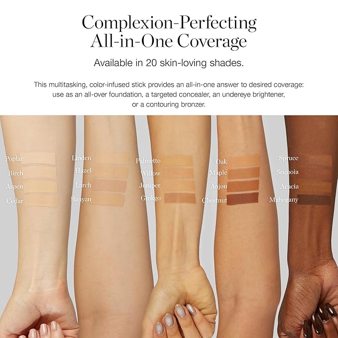 Ogee Sculpted Complexion Foundation Stick (Oak 5.5N - Medium Beige, Golden Undertones) Full Coverage Foundation Makeup - Instantly Balance & Even Complexion - 70% Organic Ingredients