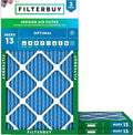 Filterbuy 17.13x26.25x1 Air Filter MERV 13 Optimal Smoke & Allergy Defense by Filterbuy