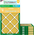 Filterbuy 12x30x1 Air Filter MERV 11 Superior Pet & Allergy Defense, by Filterbuy