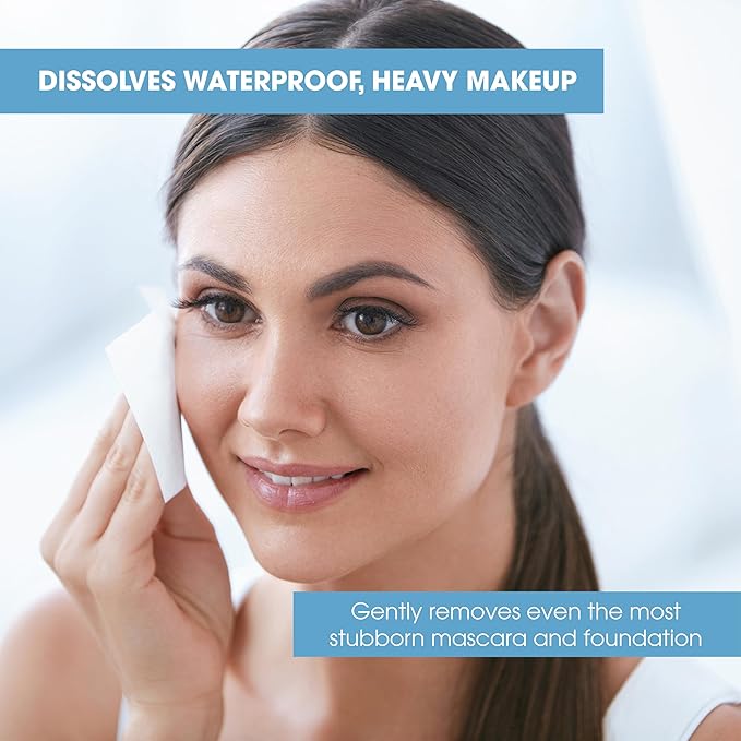 Diamond Wipes Makeup Remover Wipes, Alcohol Free Facial Cleansing Wipes with Vitamin E, Case of 250 Face Wipes