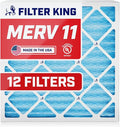 Filter King 6.88x15.88x1 Air Filter | 12-PACK | MERV 11 HVAC Pleated A/C by FilterKing