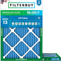 Filterbuy 18x20x1 Air Filter MERV 13 Optimal Smoke & Allergy Defense, by Filterbuy