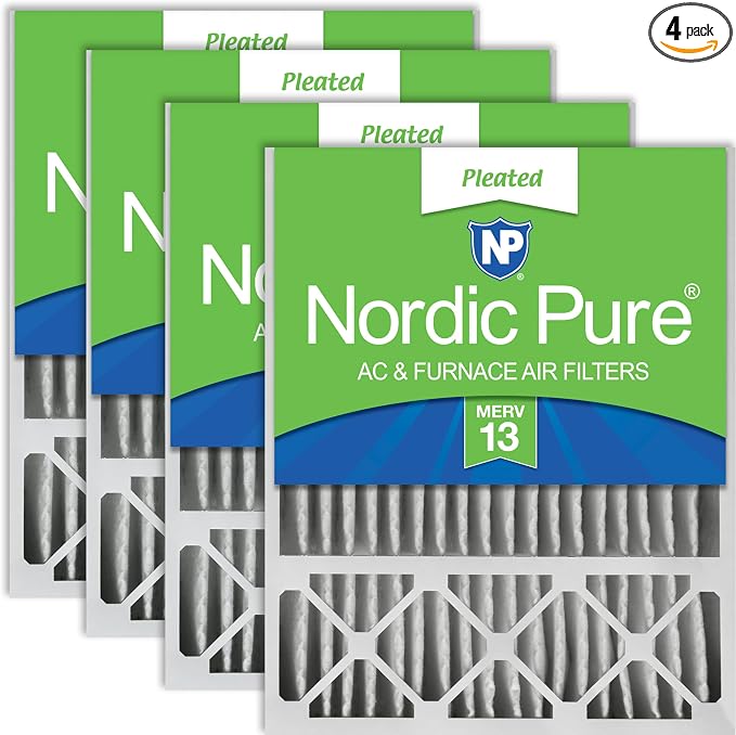 Nordic Pure 20x25x5 Lennox X6673 X6675 Replacement MERV 13 Air Filters 4 Pack by NordicPure