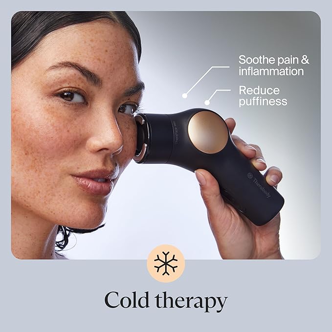 TheraFace PRO Hot and Cold Rings - Facial Therapy Care Device Attachment Kit to Improve Skin Radiance and Blood Flow and Reduce Face Tightening - Powered by Cryothermal Technology (Black)