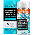 SimplyVital Collagen, Retinol & Hyaluronic Acid Serum - Anti-Aging Moisturizer for Face, Neck & Décolleté - Made in USA, Deep Moisturizing Skin Care Complex - Hydrating Facial Serum for Women, 1 fl.oz