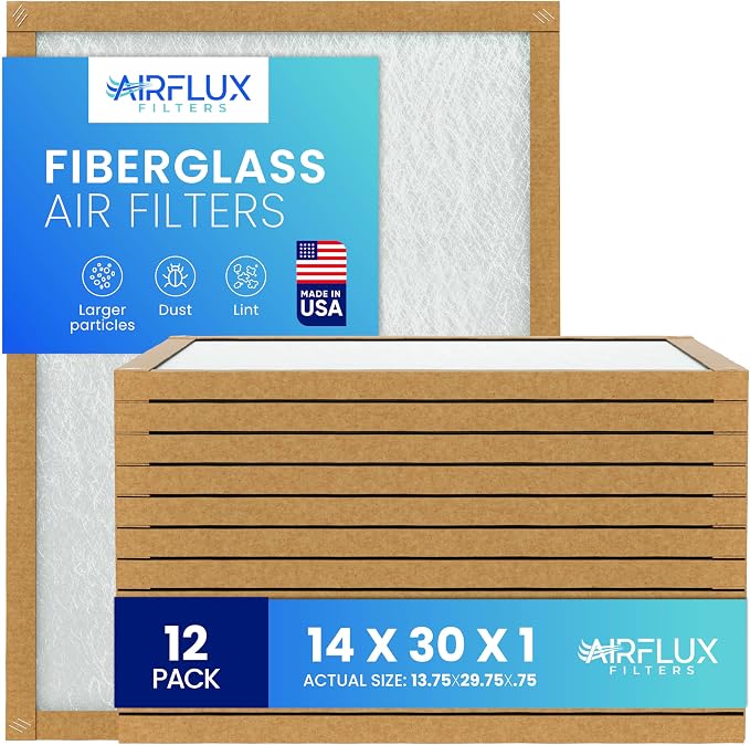 Fiberglass Air Filter -14x30x1Air Filter 12 Pack by Unknown