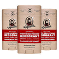 Dr. Squatch Natural Deodorant for Men - Odor-Squatching Aluminum Free - Sandalwood Summit (2.65 oz, 3-Pack)
