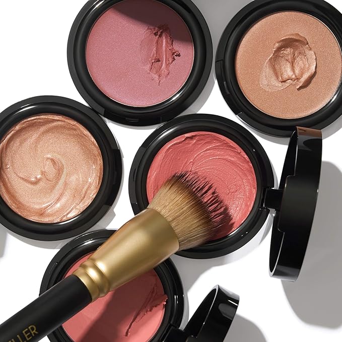 LAURA GELLER NEW YORK The Wonder Balm Cream Blush - Hydrating Weightless Subtle Hint of Color + Glow for Mature Skin - Vegan Squalane - Apply to Cheeks & Lips (03 Rosy Refresh)