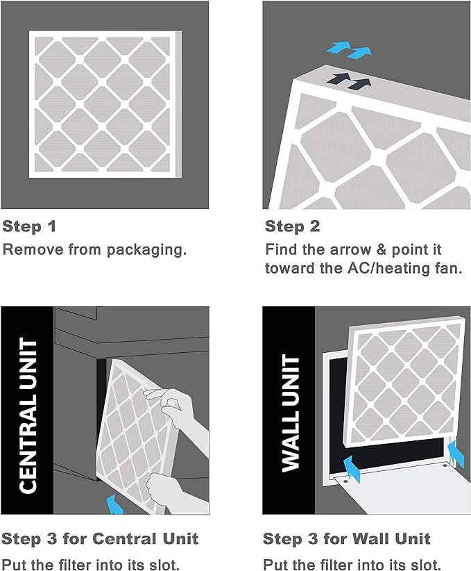 Aerostar 16x28x1 MERV 8 Air Filter, Pleated AC Furnace HVAC Filters, - Image 5